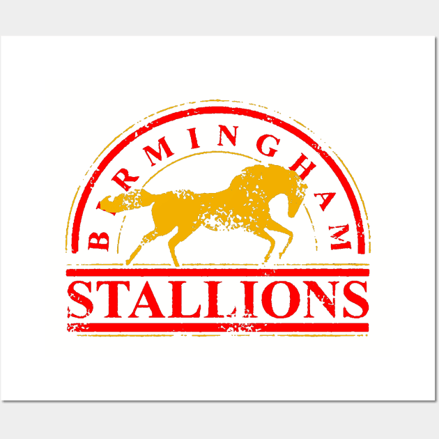 BIRMINGHAM STALLIONS VINTAGE Wall Art by thedeuce